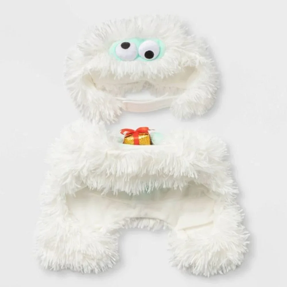 NWT Pet Snow Monster Frontal Headpiece  Costume - XS